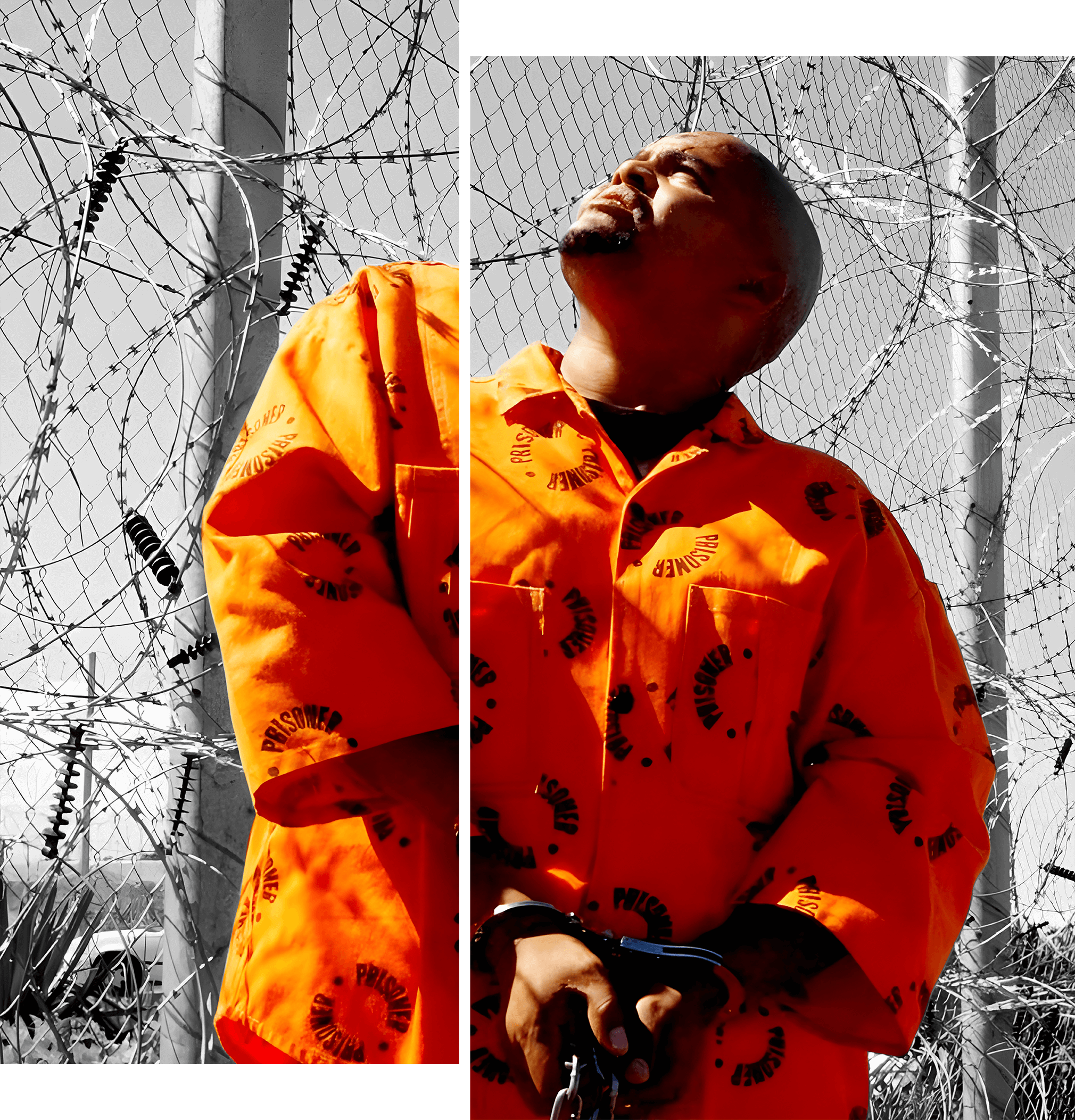 Ivan Waldeck in prison before his transformation from gang leader to mentor